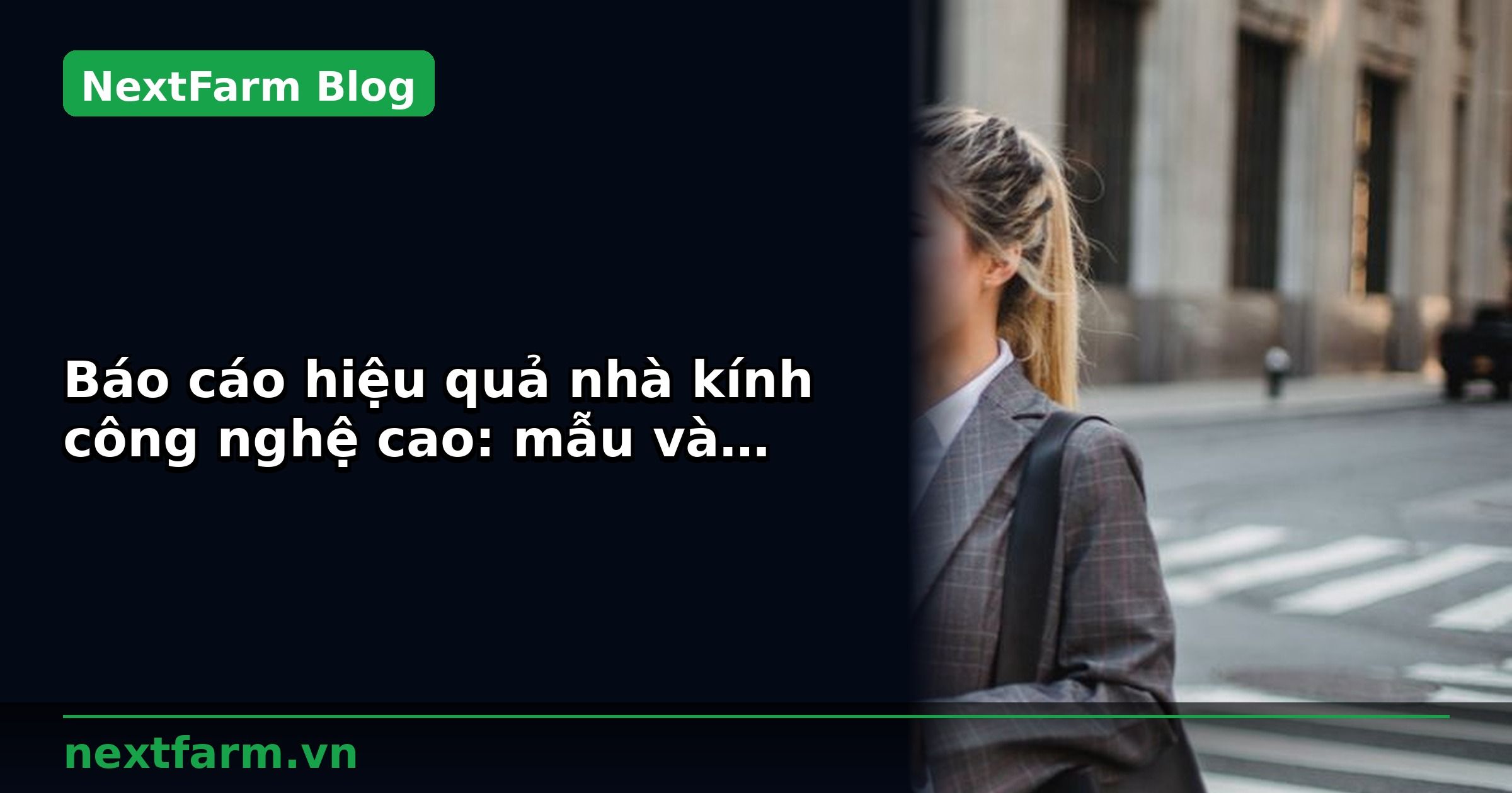 Báo cáo hiệu quả nhà kính công nghệ cao: mẫu và cách phân tích | NextFarm