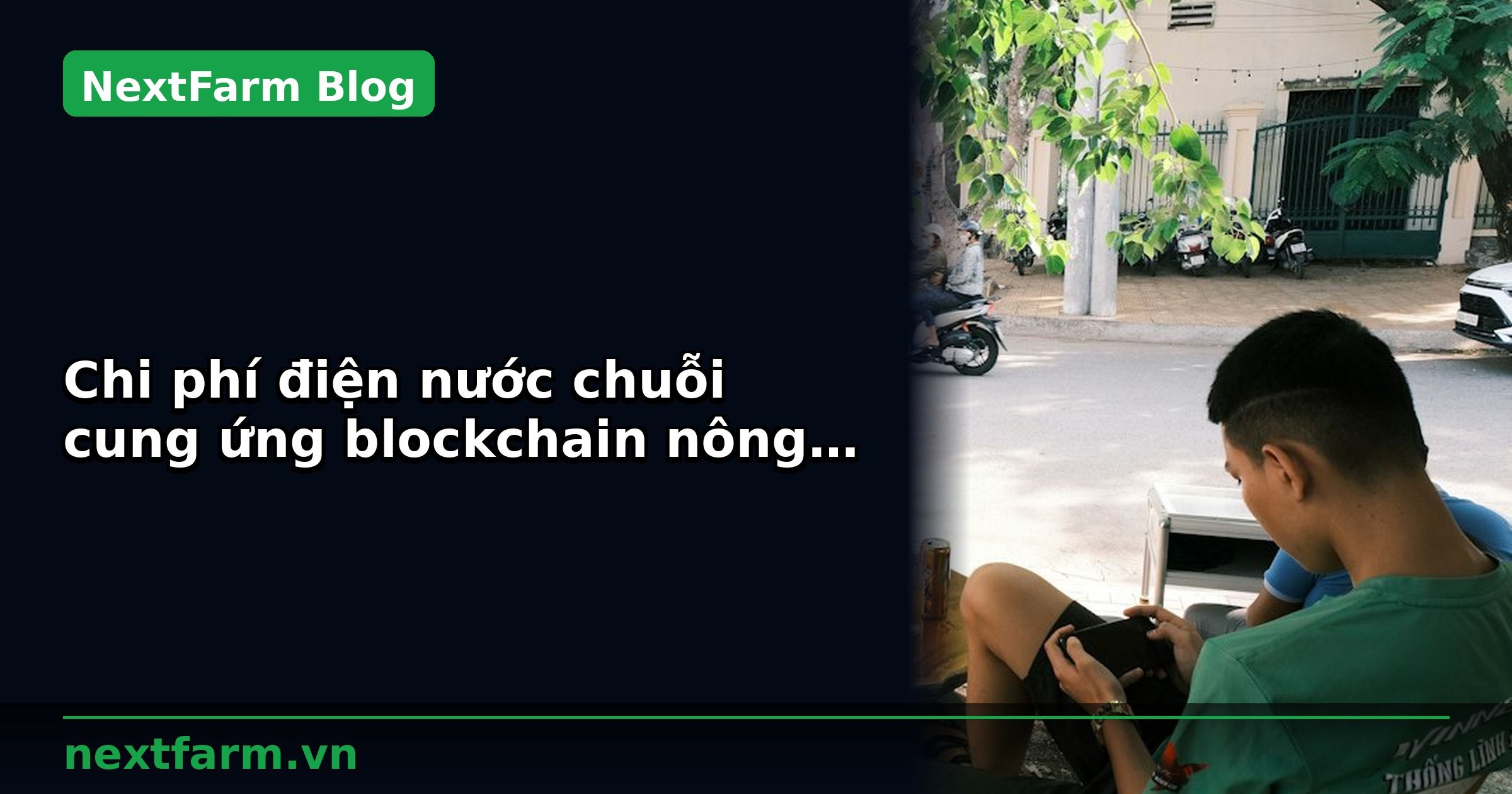 Chi phí điện nước chuỗi cung ứng blockchain nông sản: cách giảm 30% | NextFarm