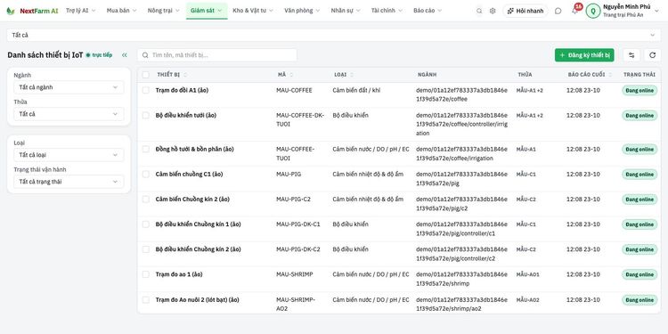 Tra cứu thiết bị IoT