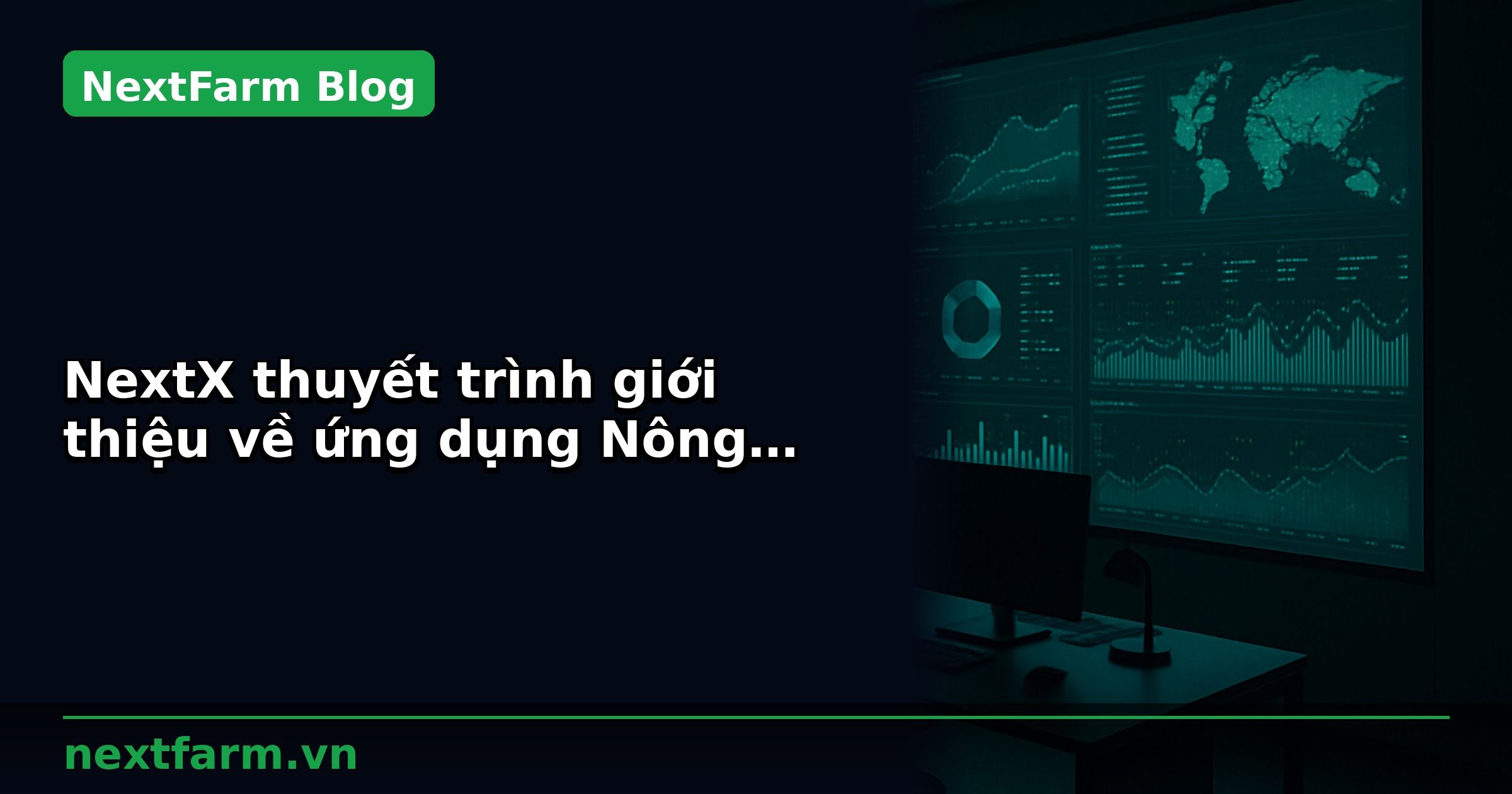 NextX thuyết trình giới thiệu về ứng dụng Nông nghiệp thông minh tại sự kiện Whise