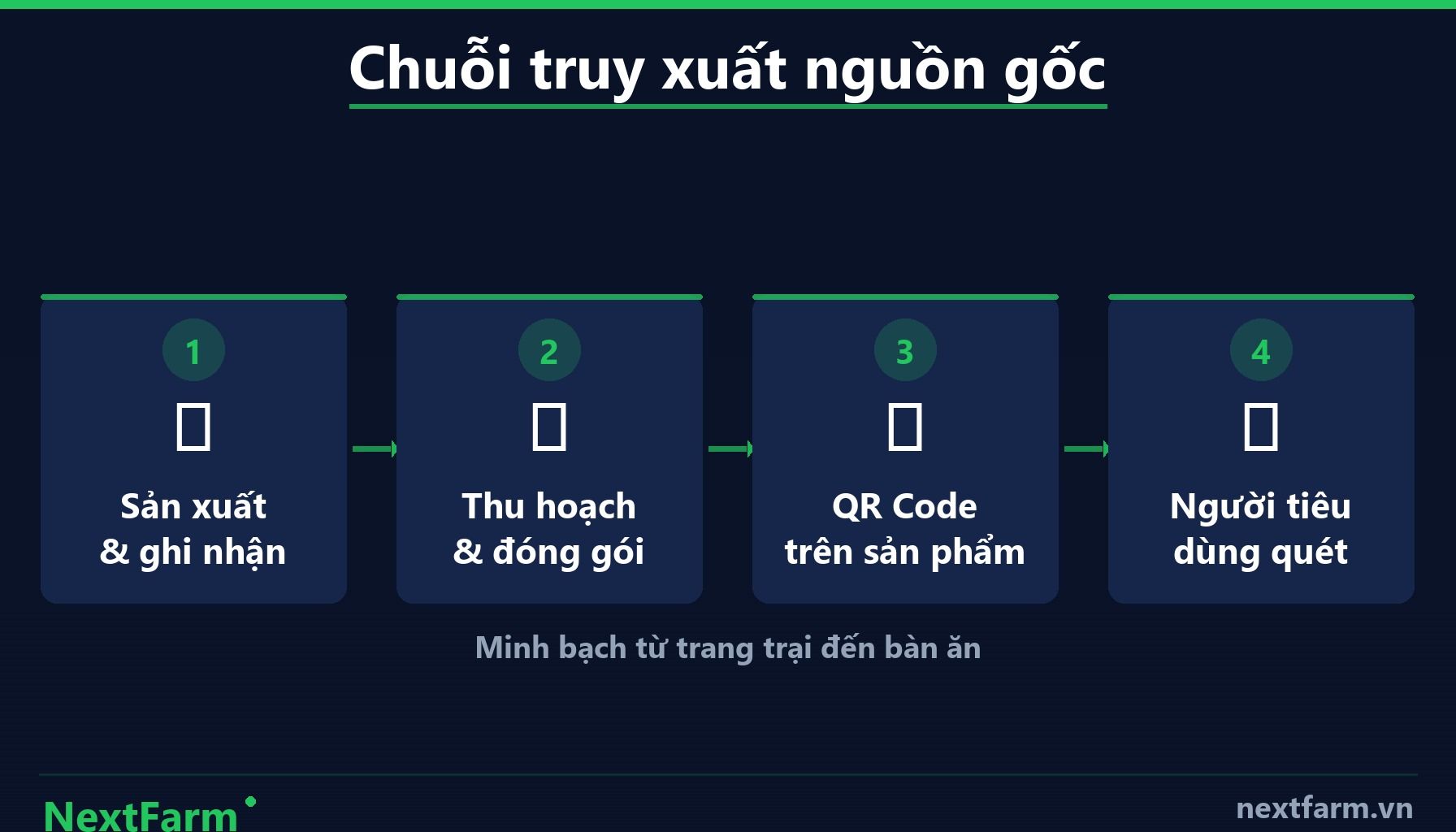 NextFarm — Bước 1 — Chuẩn Bị Dữ Liệu Trước Khi Tạo QR Code (infographic)