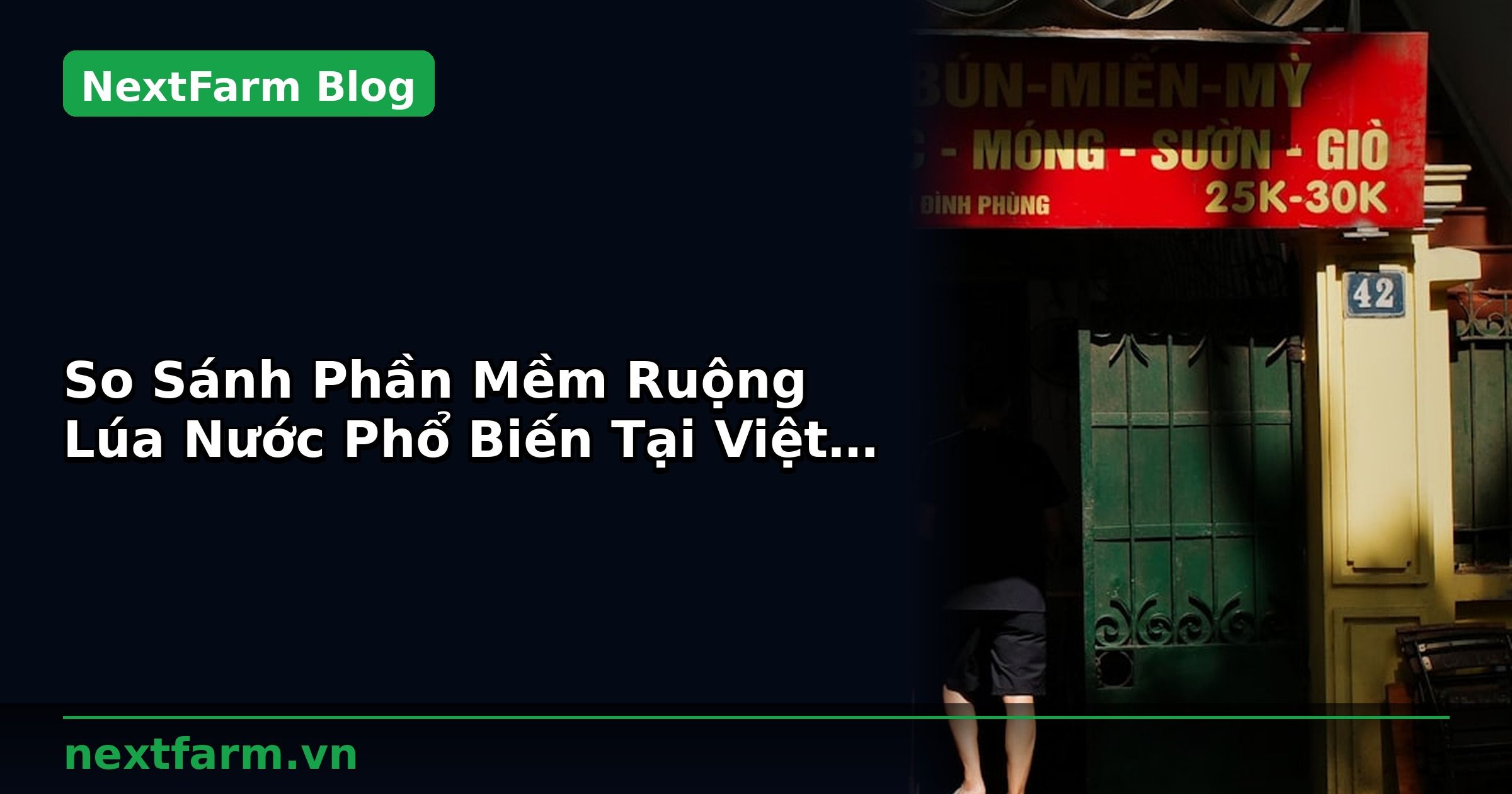 So Sánh Phần Mềm Ruộng Lúa Nước Phổ Biến Tại Việt Nam | NextFarm