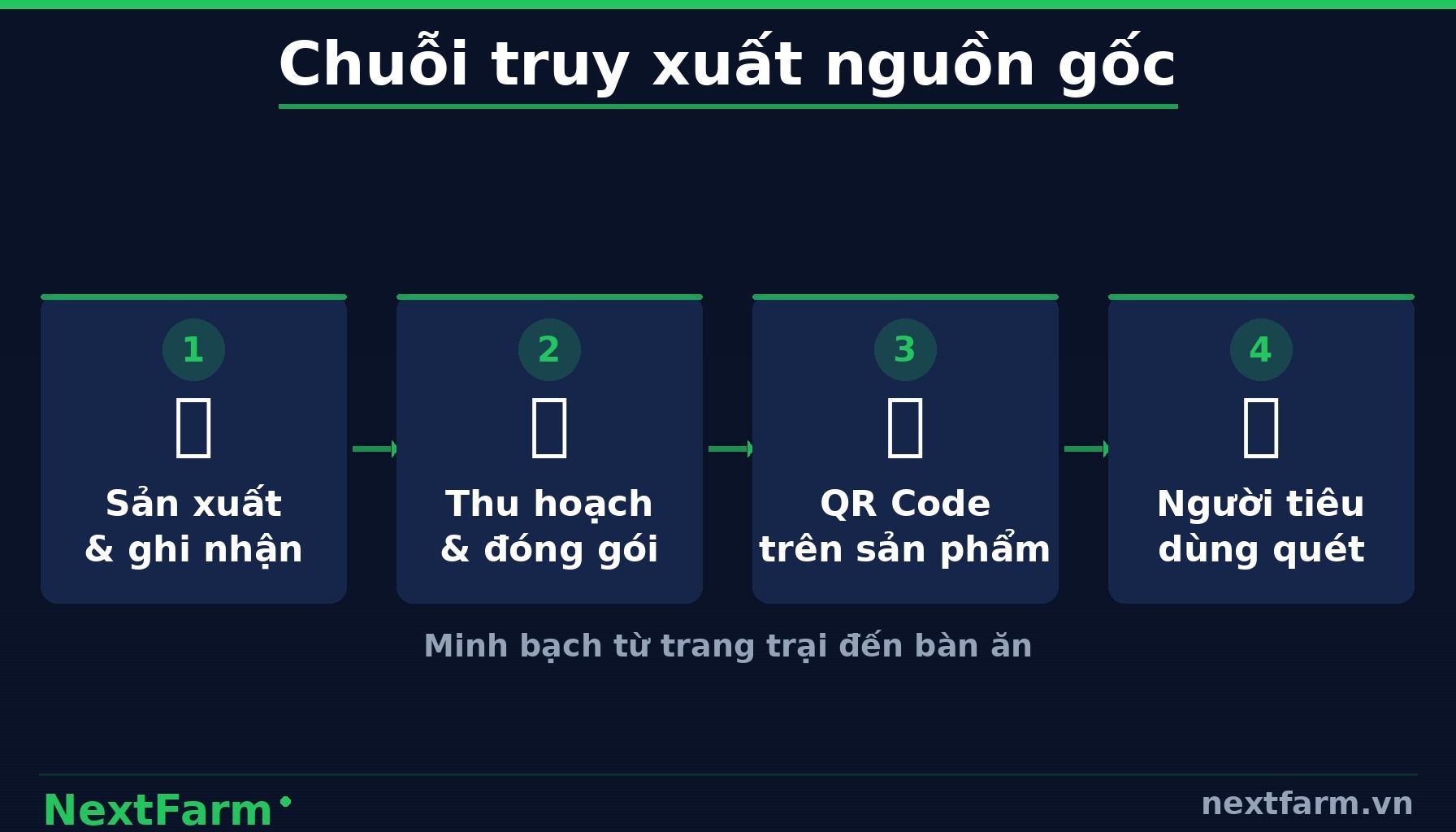 NextFarm — Yêu cầu cụ thể của từng chuỗi siêu thị (infographic)